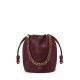 LOEWE Flamenco Purse Bucket In Mellow Nappa Lambskin - Dark Burgundy