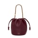 LOEWE Flamenco Purse Bucket In Mellow Nappa Lambskin - Dark Burgundy