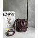 LOEWE Flamenco Purse Bucket In Mellow Nappa Lambskin - Dark Burgundy