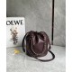 LOEWE Flamenco Purse Bucket In Mellow Nappa Lambskin - Dark Burgundy