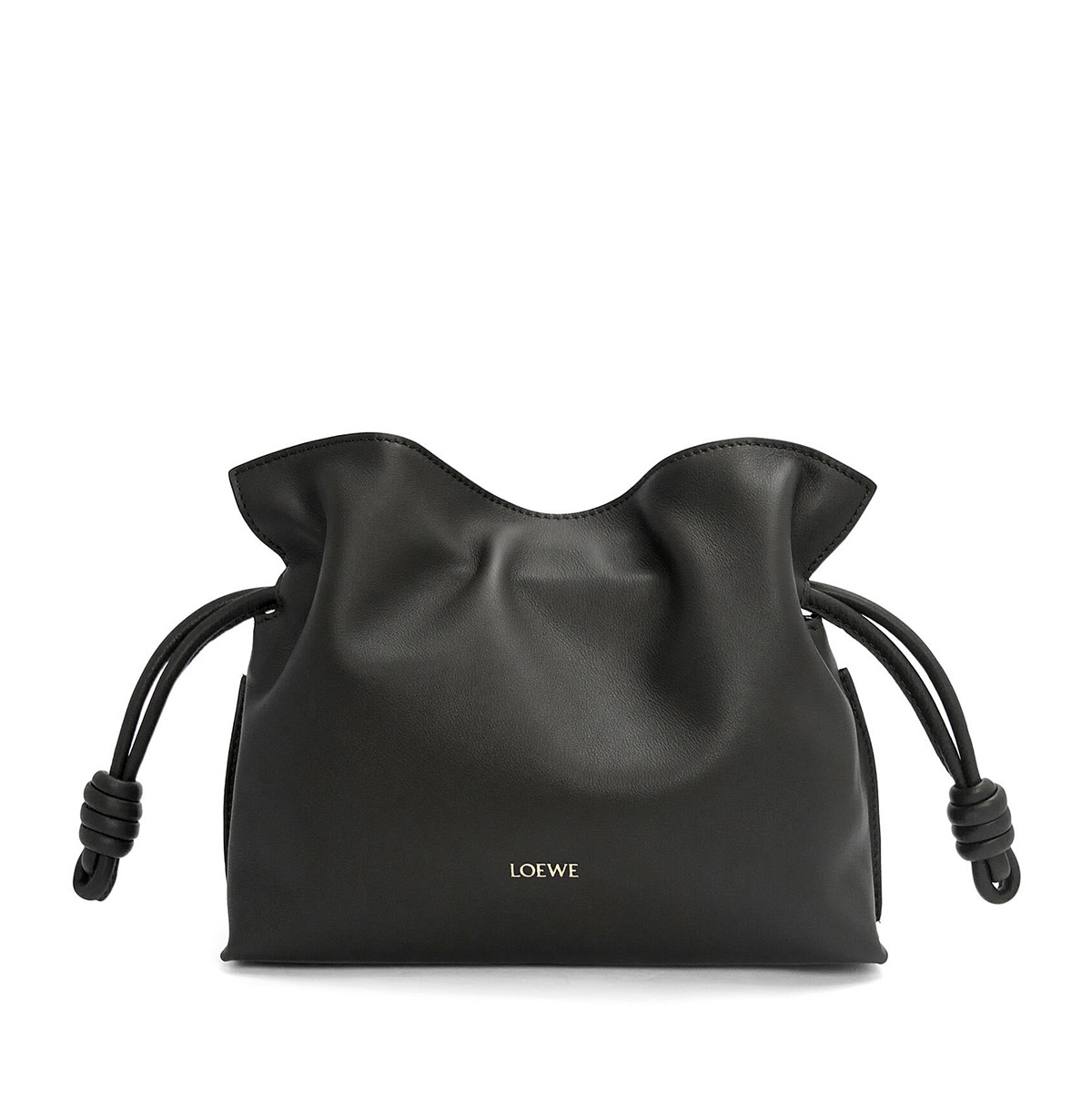 LOEWE Mini Flamenco Clutch Bag In Nappa Calfskin - Black