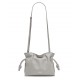 LOEWE Mini Flamenco Clutch Bag In Nappa Calfskin - Pearl Grey