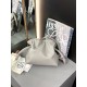 LOEWE Mini Flamenco Clutch Bag In Nappa Calfskin - Pearl Grey