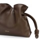 LOEWE Mini Flamenco Clutch Bag In Nappa Calfskin - Chocolate