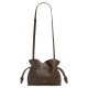 LOEWE Mini Flamenco Clutch Bag In Nappa Calfskin - Chocolate