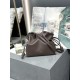 LOEWE Mini Flamenco Clutch Bag In Nappa Calfskin - Chocolate