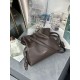 LOEWE Mini Flamenco Clutch Bag In Nappa Calfskin - Chocolate