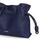 LOEWE Mini Flamenco Clutch Bag In Nappa Calfskin - Abyss Blue