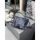 LOEWE Mini Flamenco Clutch Bag In Nappa Calfskin - Abyss Blue