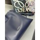 LOEWE Mini Flamenco Clutch Bag In Nappa Calfskin - Abyss Blue