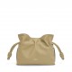 LOEWE Mini Flamenco Clutch Bag In Nappa Calfskin - Clay Green