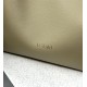 LOEWE Mini Flamenco Clutch Bag In Nappa Calfskin - Clay Green