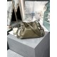 LOEWE Mini Flamenco Clutch Bag In Nappa Calfskin - Dark Khaki Green