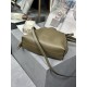 LOEWE Mini Flamenco Clutch Bag In Nappa Calfskin - Dark Khaki Green