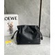 LOEWE Medium Flamenco Clutch Bag In Nappa Calfskin - Black