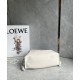 LOEWE Medium Flamenco Clutch Bag In Nappa Calfskin - Sea Salt