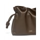 LOEWE Medium Flamenco Clutch Bag In Nappa Calfskin - Chocolate