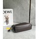 LOEWE Medium Flamenco Clutch Bag In Nappa Calfskin - Chocolate