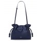 LOEWE Medium Flamenco Clutch Bag In Nappa Calfskin - Abyss Blue