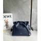 LOEWE Medium Flamenco Clutch Bag In Nappa Calfskin - Abyss Blue