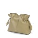 LOEWE Medium Flamenco Clutch Bag In Nappa Calfskin - Clay Green