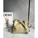 LOEWE Medium Flamenco Clutch Bag In Nappa Calfskin - Clay Green