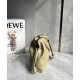 LOEWE Medium Flamenco Clutch Bag In Nappa Calfskin - Clay Green