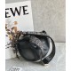 LOEWE Mini Gate Dual Bag In Soft Calfskin And Jacquard - Black