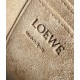 LOEWE Mini Gate Dual Bag In Soft Calfskin And Jacquard - Tan