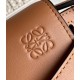 LOEWE Mini Gate Dual Bag In Soft Calfskin And Jacquard - Tan