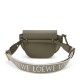 LOEWE Mini Gate Dual Bag In Soft Calfskin And Jacquard - Autumn Green