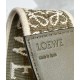 LOEWE Mini Gate Dual Bag In Soft Calfskin And Jacquard - Autumn Green