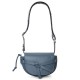 LOEWE Mini Gate Dual Bag In Soft Calfskin And Jacquard - Onyx Blue