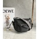 LOEWE Small Gate Dual Bag In Soft Calfskin And Jacquard - Black