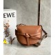 LOEWE Small Gate Dual Bag In Soft Calfskin And Jacquard - Tan