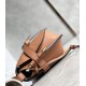 LOEWE Small Gate Dual Bag In Soft Calfskin And Jacquard - Tan