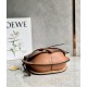 LOEWE Small Gate Dual Bag In Soft Calfskin And Jacquard - Tan