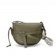 LOEWE Small Gate Dual Bag In Soft Calfskin And Jacquard - Autumn Green