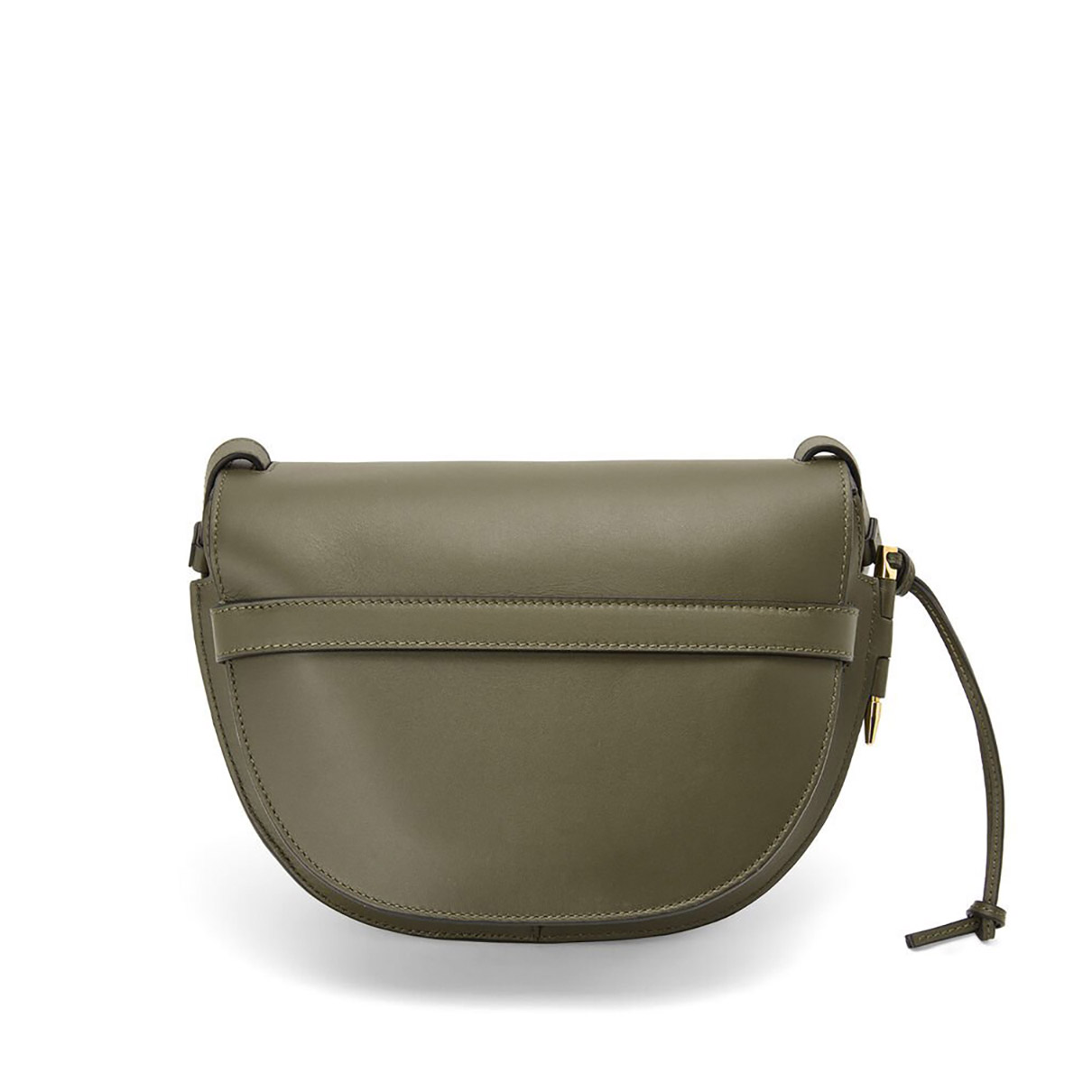 LOEWE Small Gate Dual Bag In Soft Calfskin And Jacquard - Autumn Green