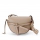 LOEWE Small Gate Dual Bag In Soft Calfskin And Jacquard - Sand