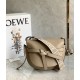 LOEWE Small Gate Dual Bag In Soft Calfskin And Jacquard - Sand