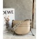 LOEWE Small Gate Dual Bag In Soft Calfskin And Jacquard - Sand