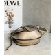 LOEWE Small Gate Dual Bag In Soft Calfskin And Jacquard - Sand