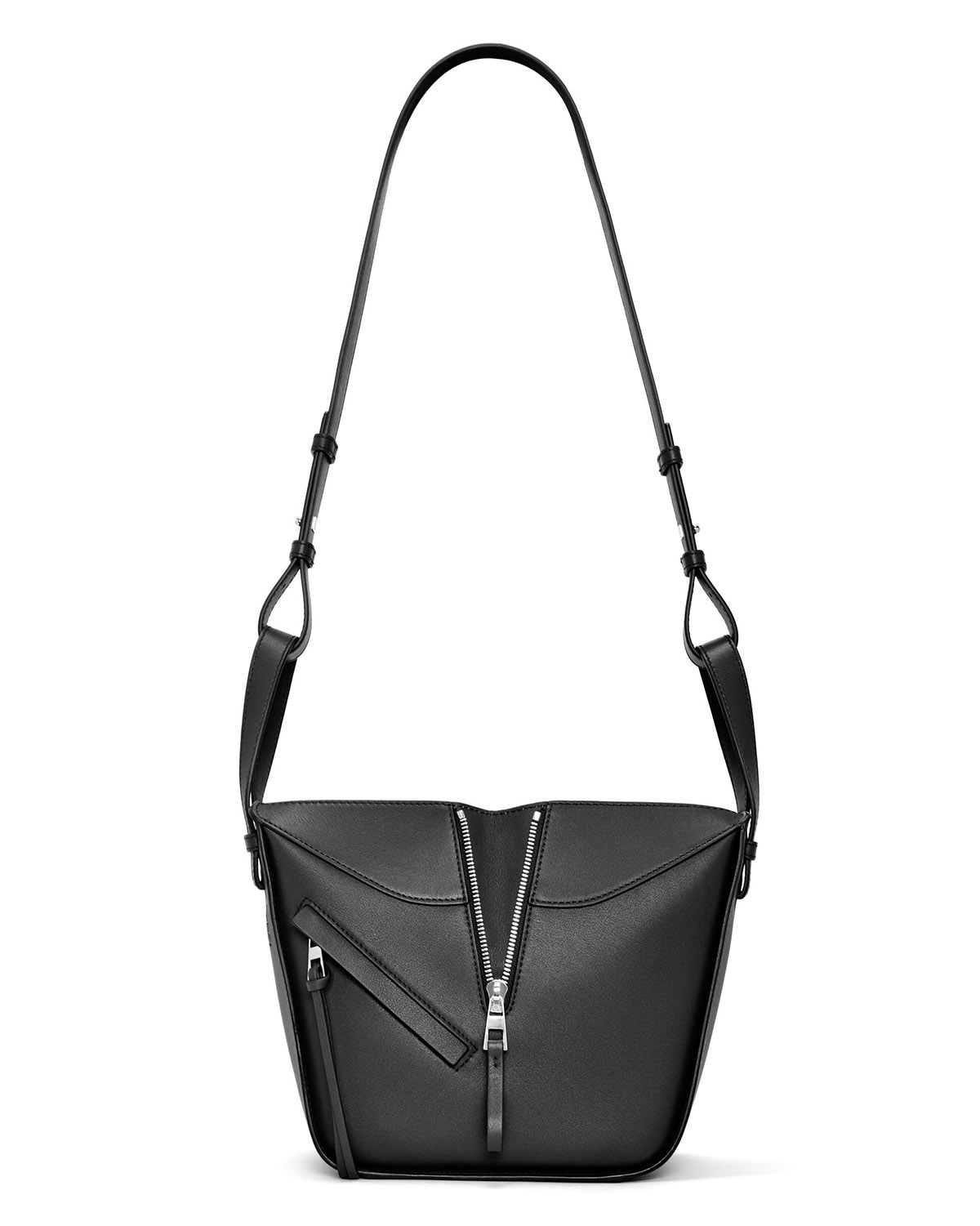 LOEWE Compact Hammock Bag In Classic Calfskin - Black