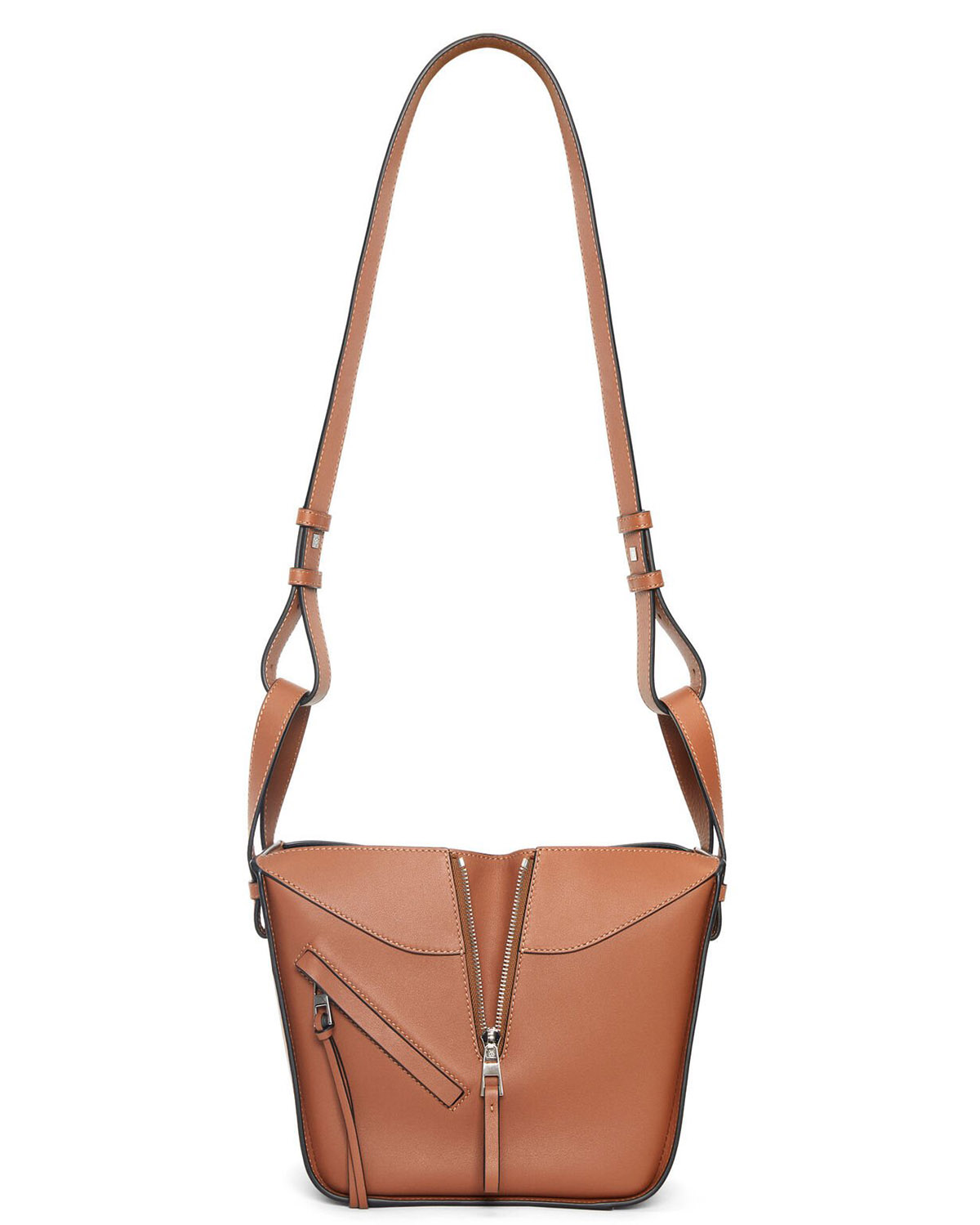 LOEWE Compact Hammock Bag In Classic Calfskin - Tan