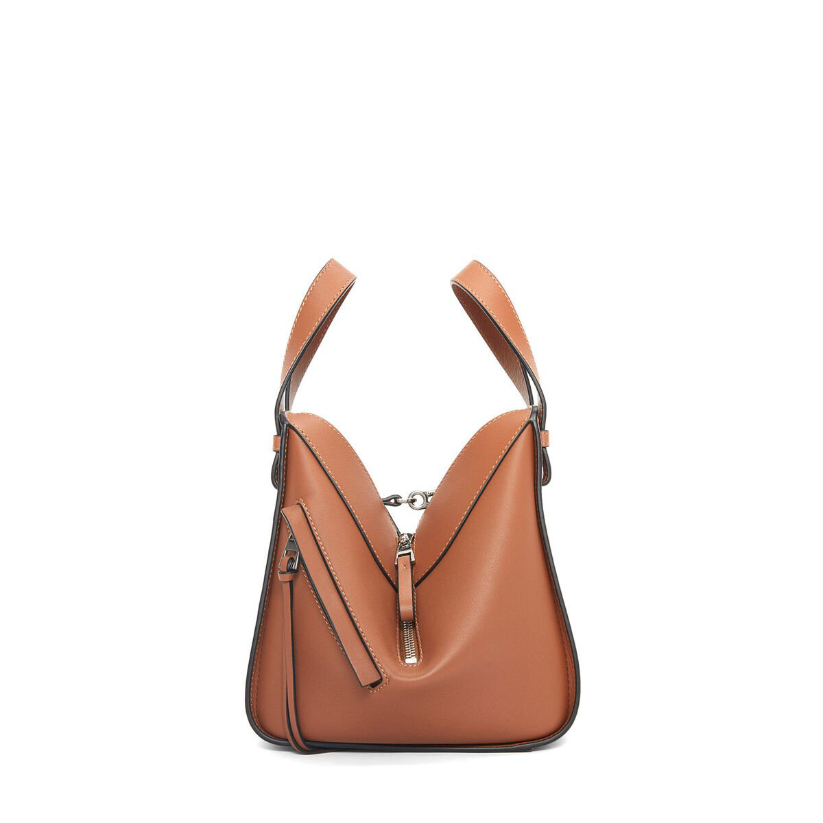 LOEWE Compact Hammock Bag In Classic Calfskin - Tan