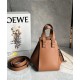 LOEWE Compact Hammock Bag In Classic Calfskin - Tan