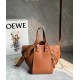 LOEWE Compact Hammock Bag In Classic Calfskin - Tan