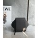 LOEWE Compact Hammock Bag In Soft Grained Calfskin - Dark Grey