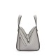 LOEWE Compact Hammock Bag In Soft Grained Calfskin - Pearl Grey